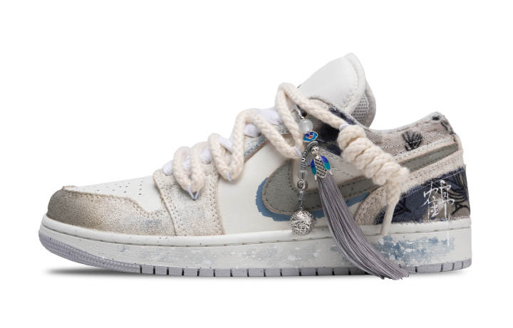 Jordan Jordan Air Jordan 1 Tsuru Dance Coverage Slip Resistant Coverage Slip Resistant Low top Skateboard Shoes Men's