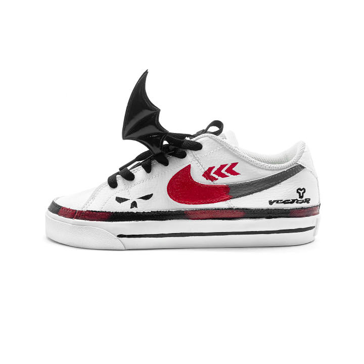 Nike Nike Court Legacy Mecha Skeleton Low top Skateboard Shoes Unisex White Black