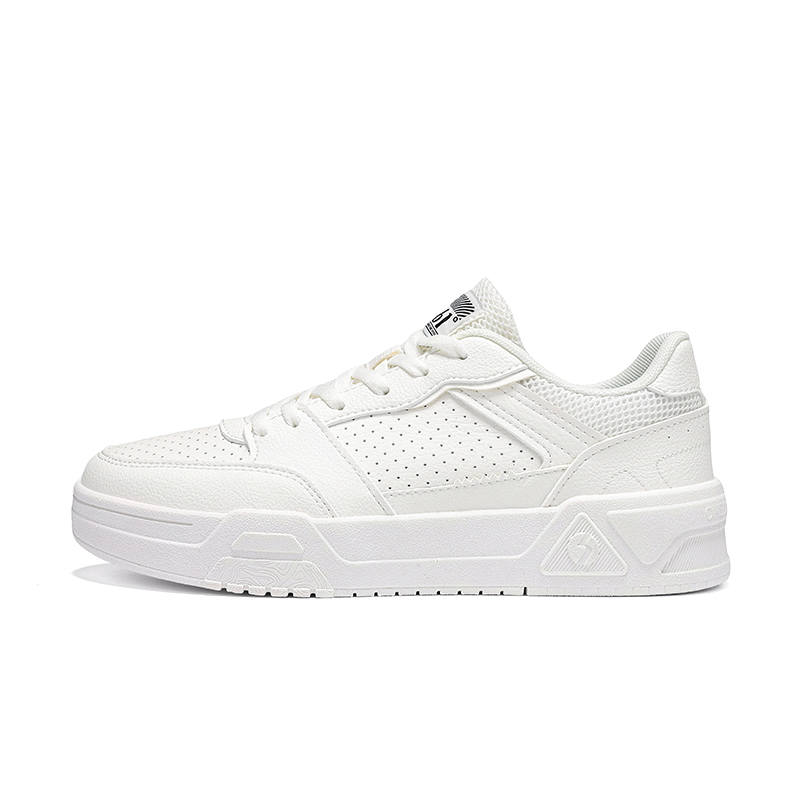 361° Mesh, Synthetic Leather Slip Resistant, Lightweight, And Breathable Low top Skateboard Shoes Women's Feather White