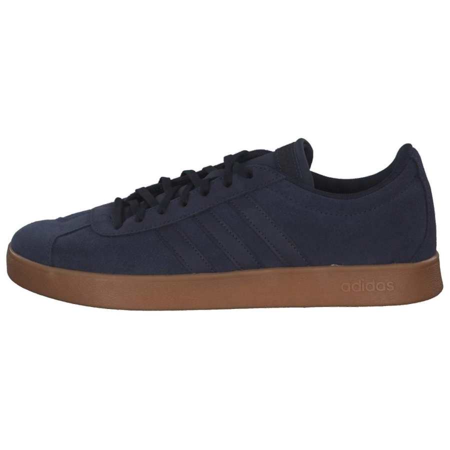 Adidas Adidas Vl Court Slip Resistant Abrasion Resistant Low top Skateboard Shoes Men's Blue