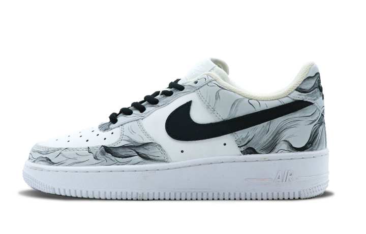 Nike Nike Air Force 1 Thermal Coverage Low top Skateboard Shoes Men's White Black