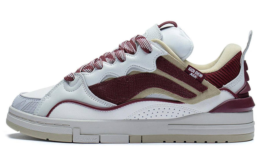 Li-Ning Li Ning Wave Golden Slip Resistant Abrasion Resistant Slip Resistant Abrasion Resistant Low top Skateboard Shoes Men's
