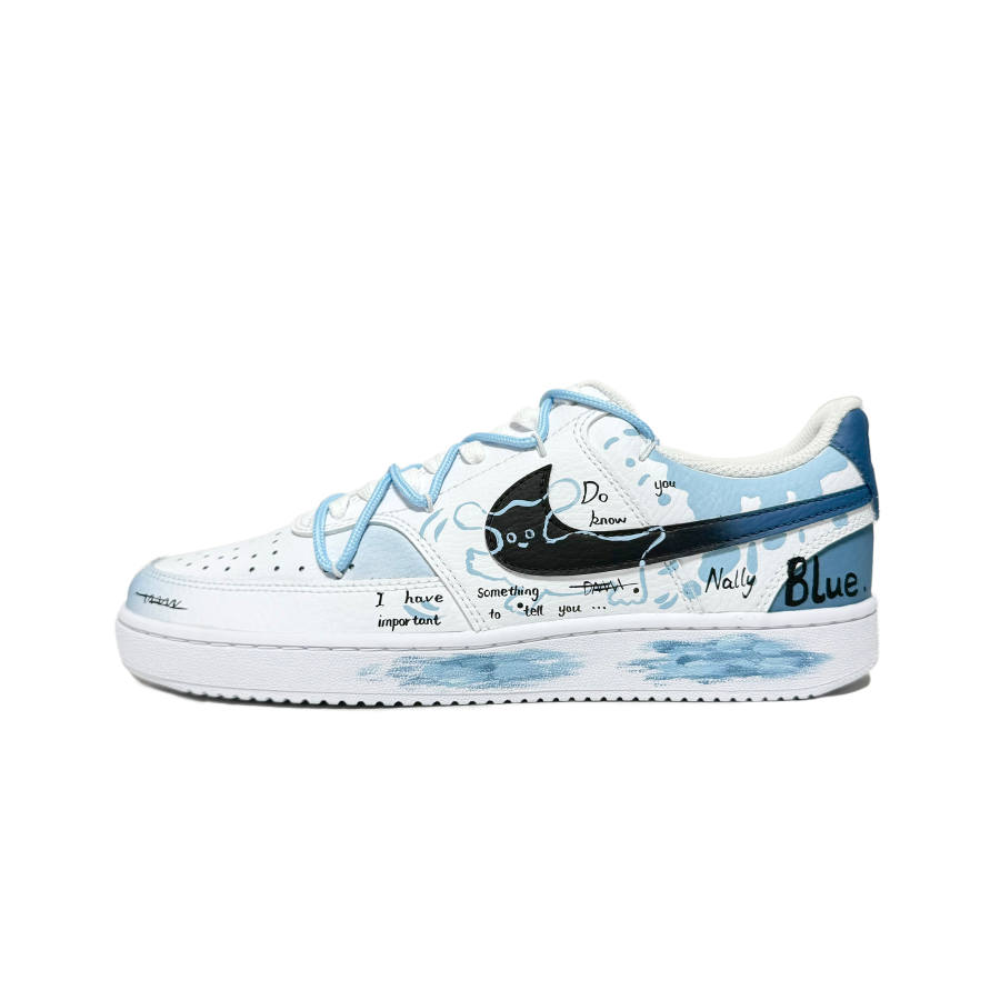 Nike Nike Court Vision 1 Tylend Fairy Tale Abrasion Resistant Low top Skateboard Shoes Unisex Blue White