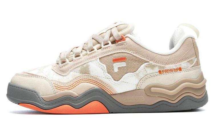 FILA FUSION Kick Sneakers 'Brown White Orange' Women's