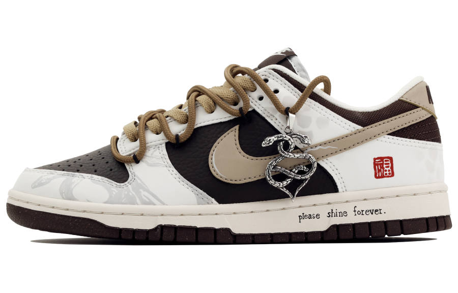 Nike Nike Dunk Serpent Lucky Classic And Versatile Slip Resistant Abrasion Resistant Low top Skateboard Shoes Unisex
