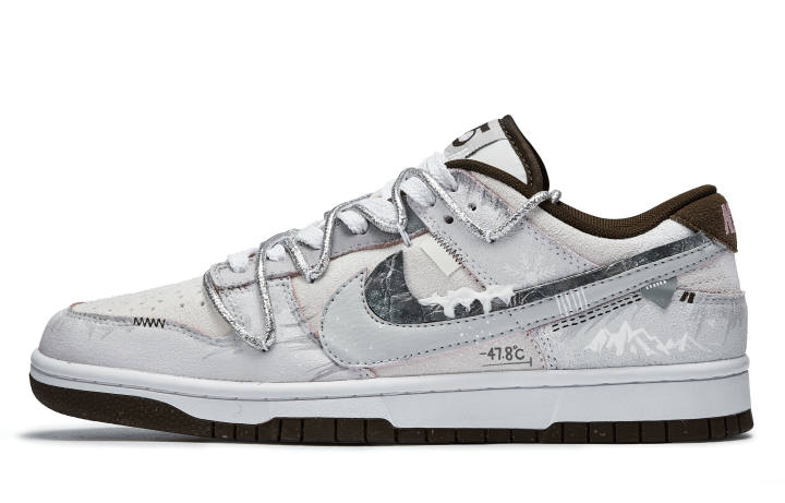 Nike Nike Dunk Abrasion Resistant Lightweight Low top Skateboard Shoes Women's Gray