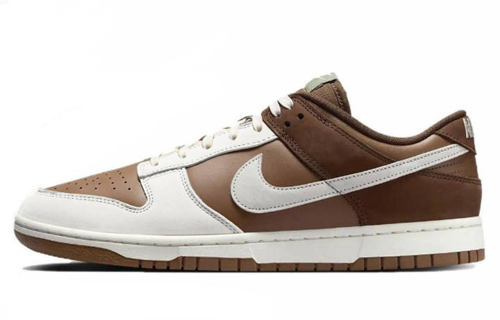 Nike Nike Dunk Slip Resistant Abrasion Resistant Low top Skateboard Shoes Unisex Brown White