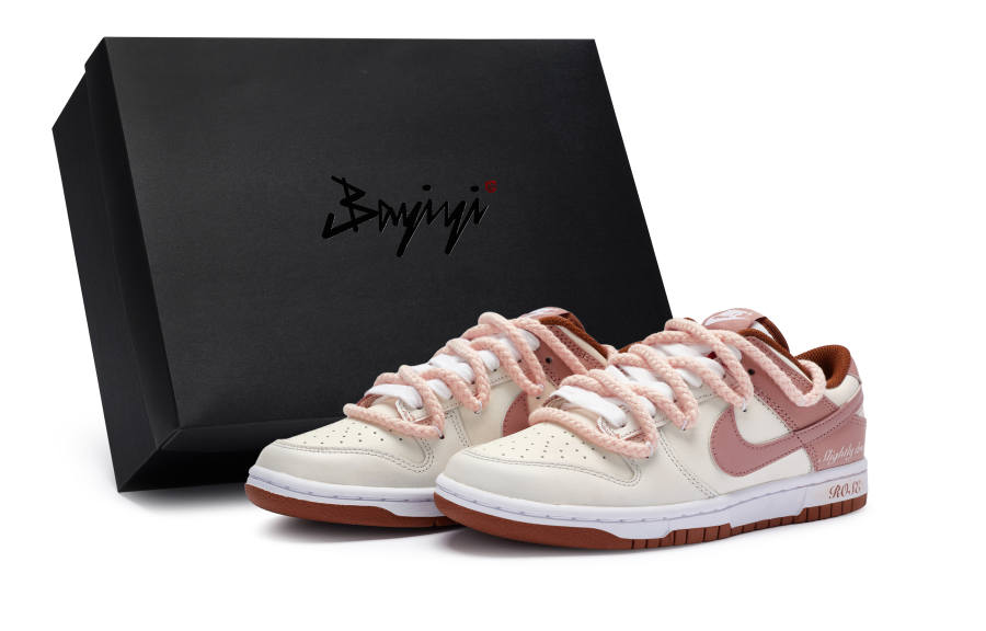 Nike Nike Dunk 811 Manufacturing, Tipsy Rose, Special Shoe Box Low top Skateboard Shoes Women's Flesh Pink White