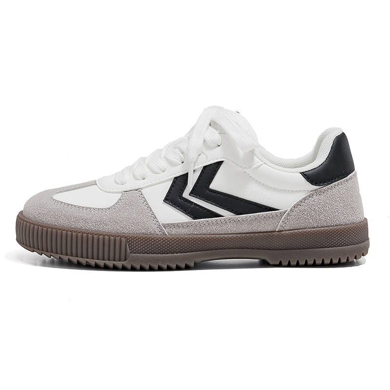 Poizon FEIYUE Slip-Resistant Abrasion-Resistant Slip-Resistant Abrasion-Resistant Low-top Skateboard Shoes Women's White Gray