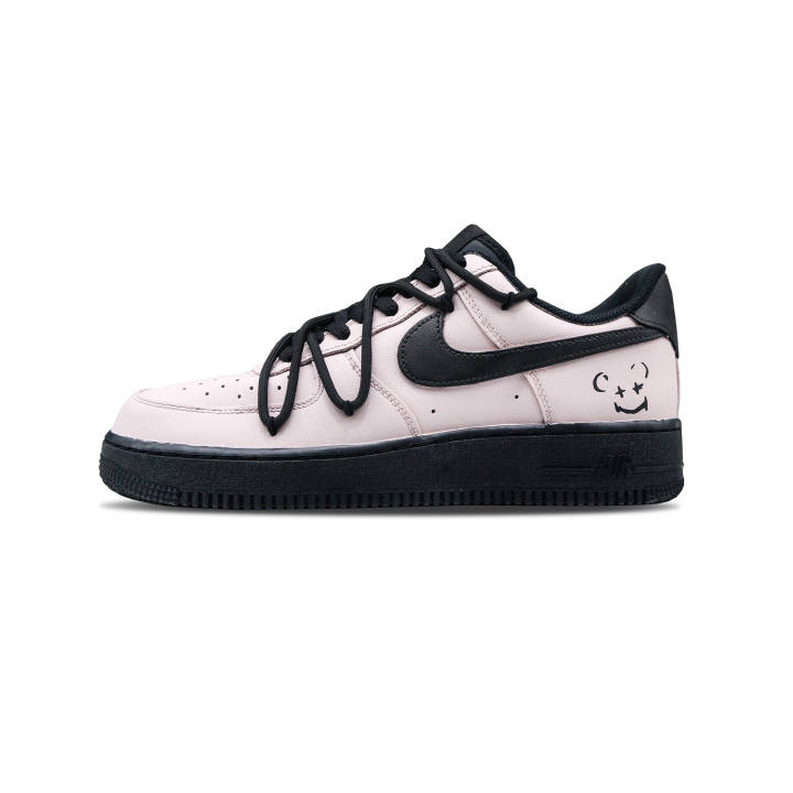 Nike Nike Air Force 1 07 Triple Black 'Air Bloom' Slip Resistant Abrasion Resistant Low top Skateboard Shoes Unisex
