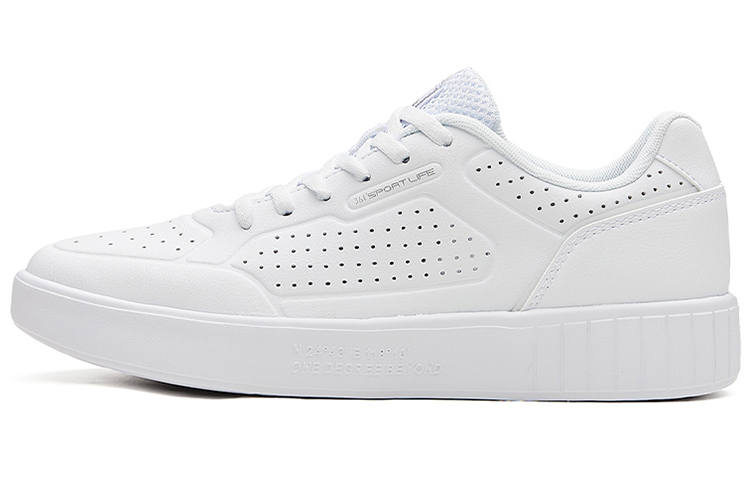 361° Skateboard Shoes Women's Low Top Silver White