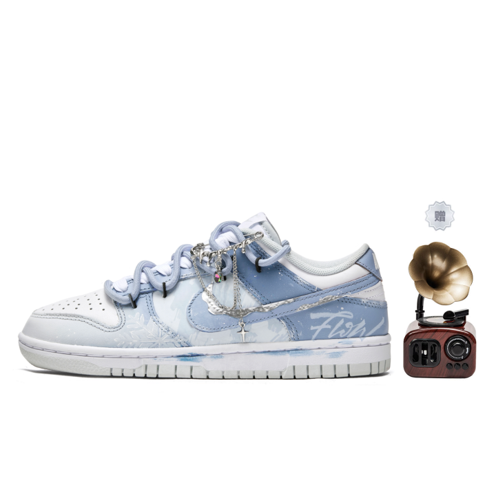 Nike Nike Dunk ADCDAVINCI Custom, Winter Letter, Cotton Candy Slip Resistant Abrasion Resistant
