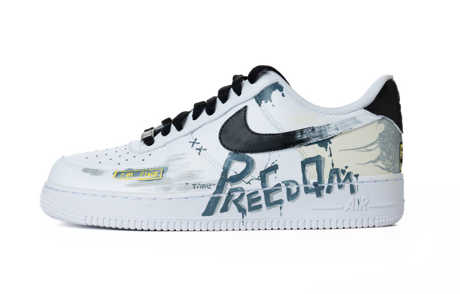 Nike Nike Air Force 1 Air Force 1 Cushioning, Wear Resistant Low top Skateboard Shoes Men's White Fashion Versatile