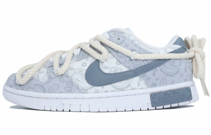 Nike Nike Dunk Low top Skateboard Shoes Women's Blue Gray White