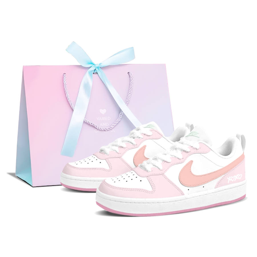 Nike Nike Court Borough Strawberry Jelly Low top Skateboard Shoes Women's Orange Pink