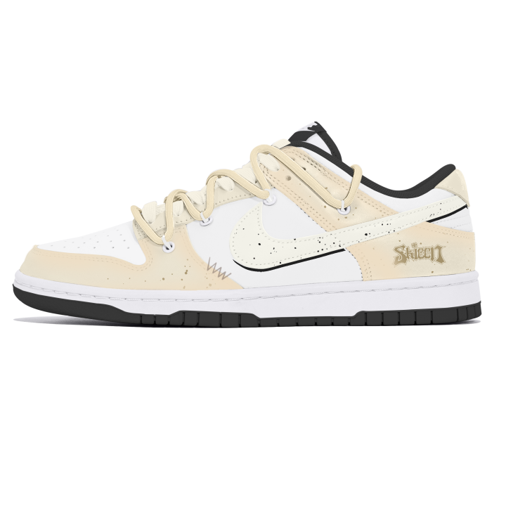 Nike Nike Dunk Lemon Joy Abrasion Resistant Abrasion Resistant Low top Skateboard Shoes Men's Beige Yellow