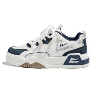 Warrior Low top Skateboard Shoes Men's Beige Black
