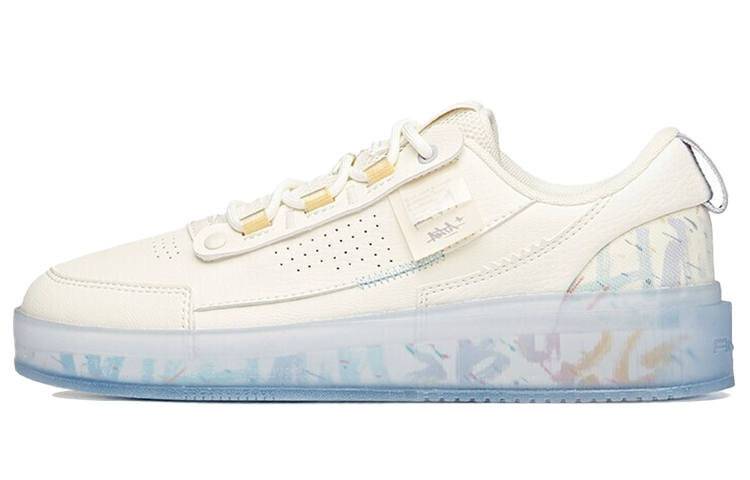 Anta Life Collection Jelly Shoe 'Stash' Slip Resistant Abrasion Resistant Low top Skateboard Shoes Women's White Purple