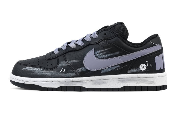Nike Nike Big Rhythm Black Limbs Abrasion Resistant Breathable Low top Skateboard Shoes Men's Black