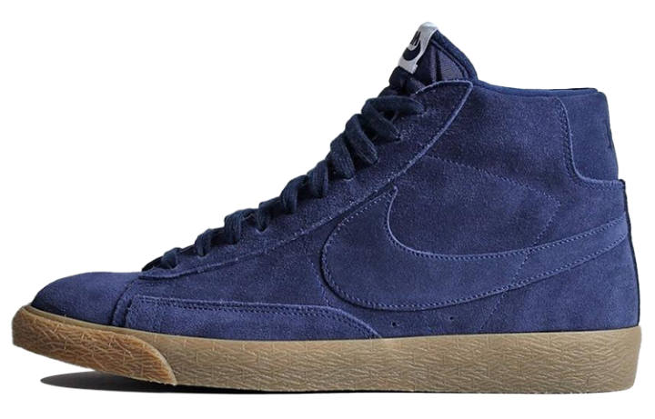 Nike Nike Blazer Skateboard Shoes Men's Mid Top Blue/Brown