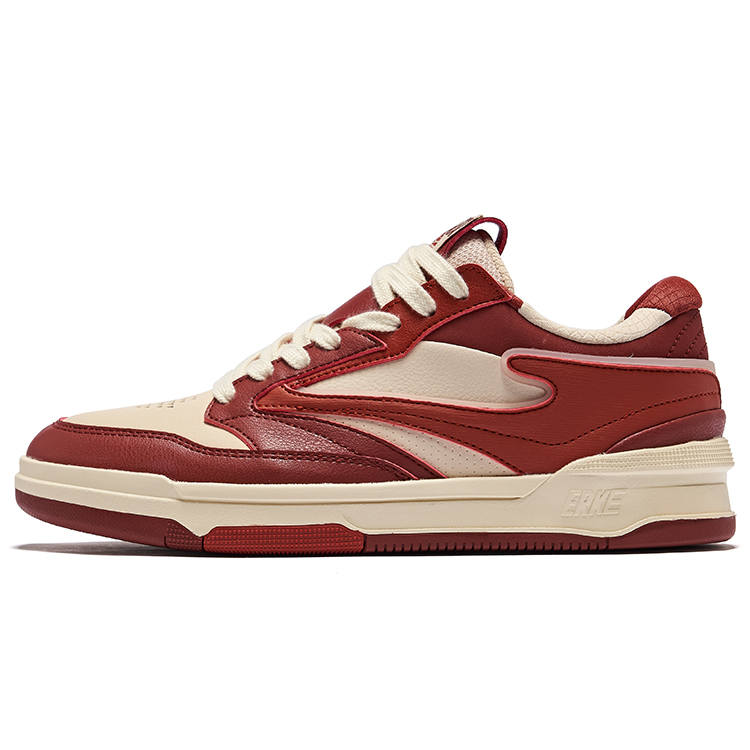Erke No Pair 3 Slip Resistant Abrasion Resistant Low top Skateboard Shoes Women's Birch Wood Bordeaux Red