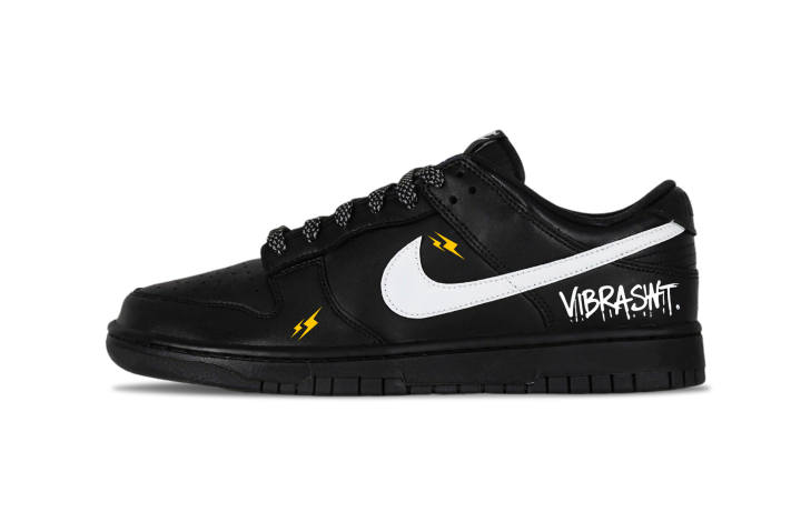 Nike Nike Dunk Black Dove Abrasion Resistant Abrasion Resistant Low top Skateboard Shoes Men's Black White
