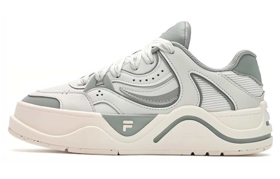 FILA FUSION 50 50 Cushioning Low top Skateboard Shoes Women's Green White