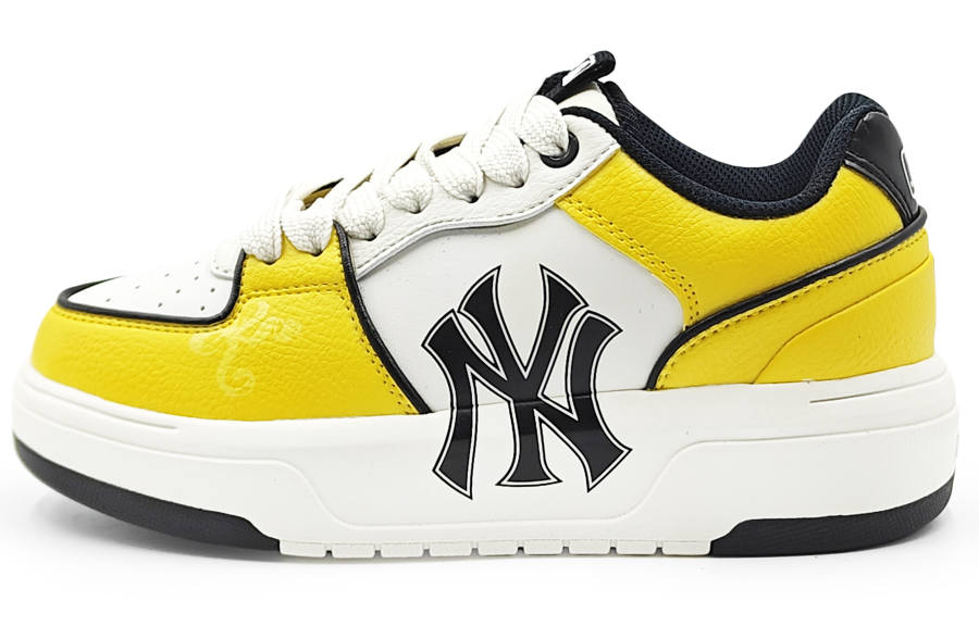 MLB Chunky Liner Abrasion Resistant Low top Skateboard Shoes Unisex Yellow