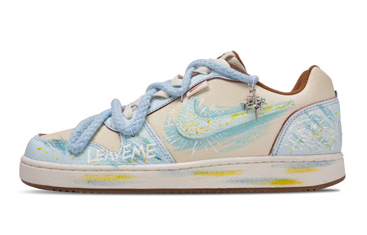Nike Nike EBERNON Cerulean Fantasy Low top Skateboard Shoes Men's Light Blue