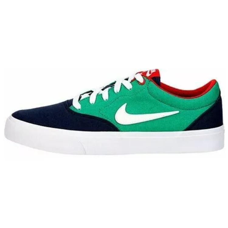 Nike Nike SB Charge Slip Resistant Abrasion Resistant Low top Skateboard Shoes Men's Green Blue