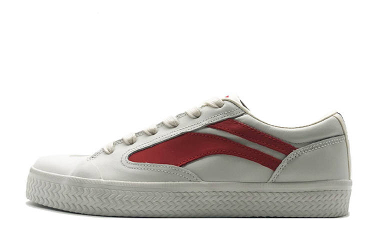 Li-Ning Li Ning Wave 2020 Paris Fashion Week Non slip Lightweight Low top Casual Shoes Women's White Red