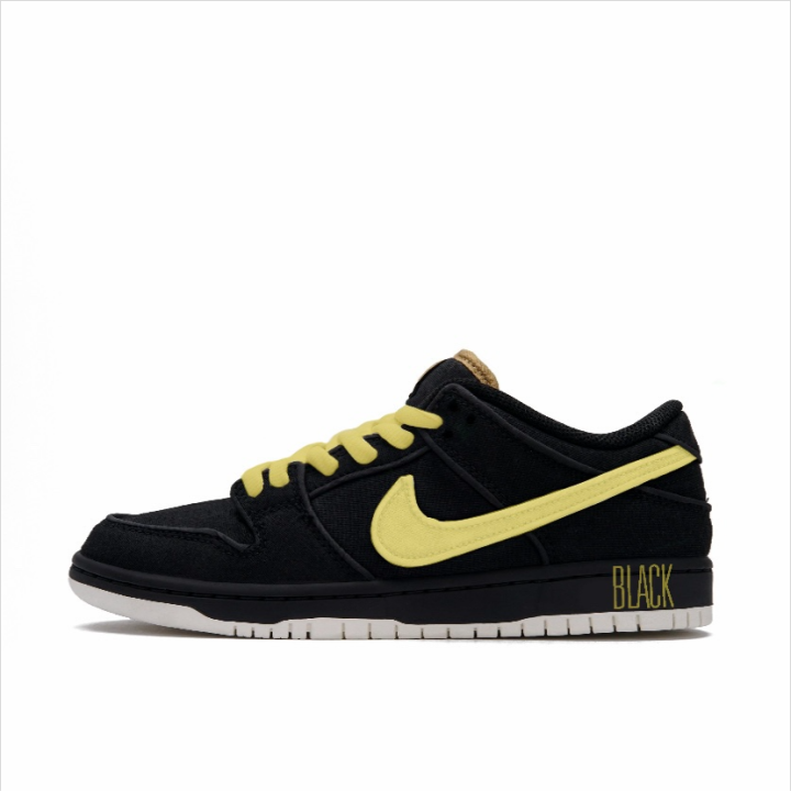 Nike Nike Dunk SB Canvas Low top Skateboard Shoes Unisex Black Yellow