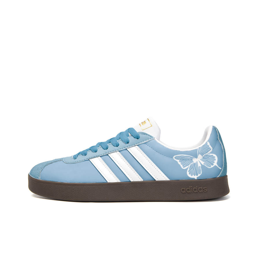 Adidas Neo VL Court 2.0 Slip Resistant Abrasion Resistant Low top Skateboard Shoes Unisex Blue White