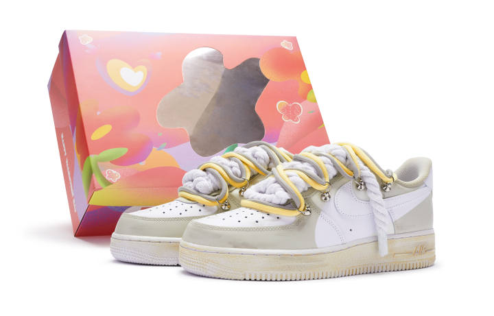 Nike Nike Air Force 1 Skateboard Shoes Women's Beige White Brown