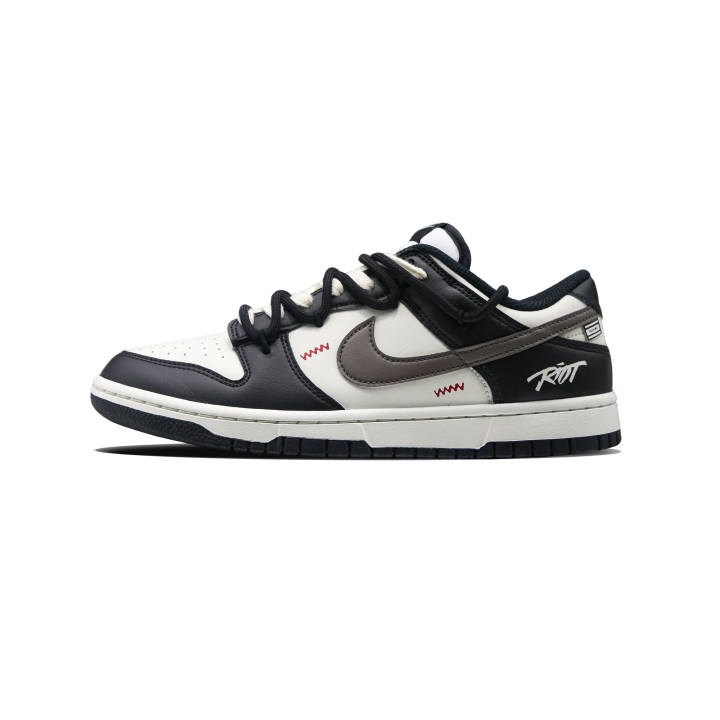 Nike Nike Dunk Abrasion Resistant Low top Skateboard Shoes Unisex Black Brown
