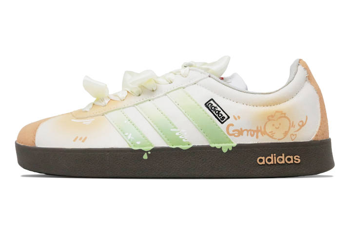 Adidas Adidas Turnips Leather Abrasion Resistant Low top Skateboard Shoes Unisex Orange
