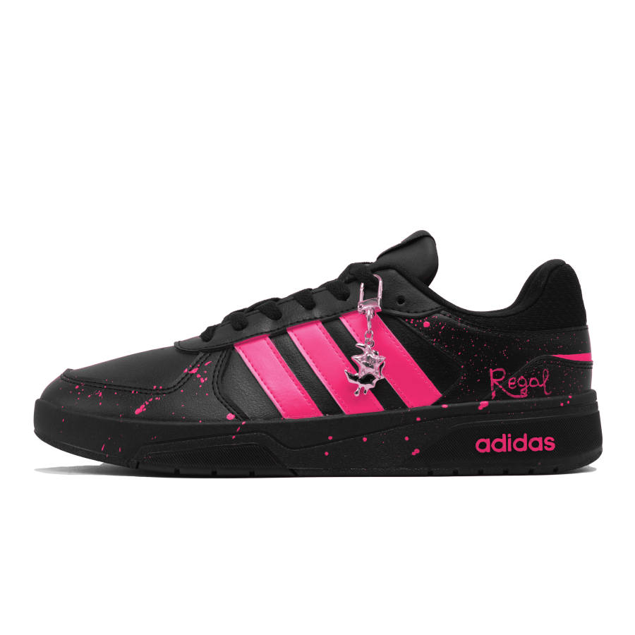 Adidas Neo Courtbeat Scarlet Shadow Skip Cushioning Low top Skateboard Shoes Unisex Rose Red