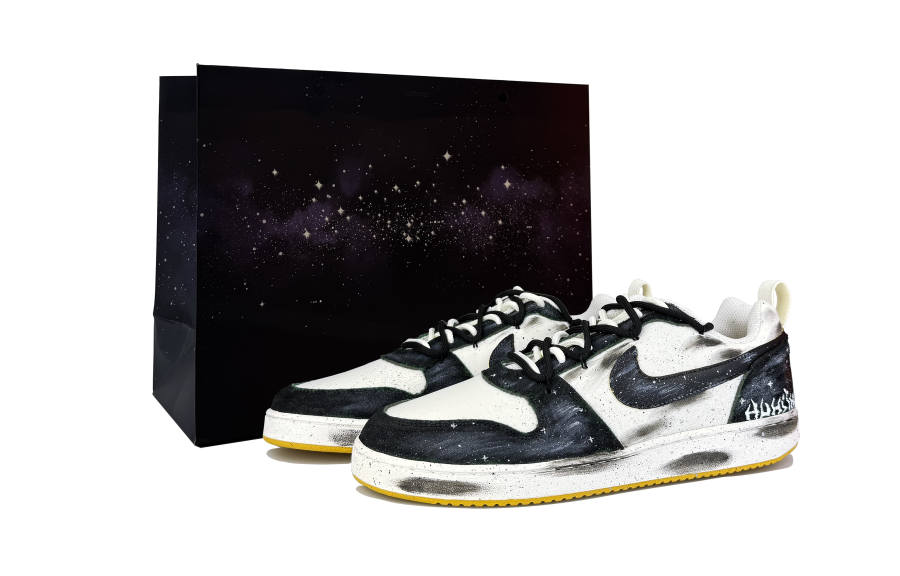 Nike Nike Court Borough Abrasion Resistant Abrasion Resistant Low top Skateboard Shoes Men's Black White