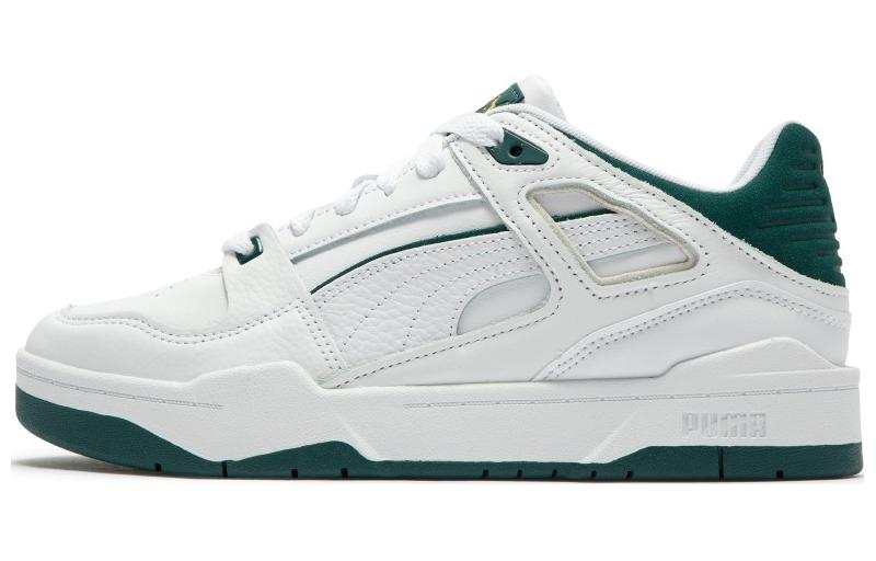 PUMA Slipstream Abrasion Resistant Abrasion Resistant Low top Skateboard Shoes Unisex White Green