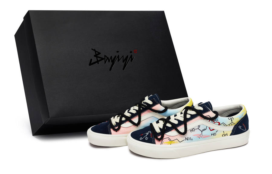 Vans Style 36 Dopamine Bond Skateboard Shoes Unisex White Blue Pink Yellow