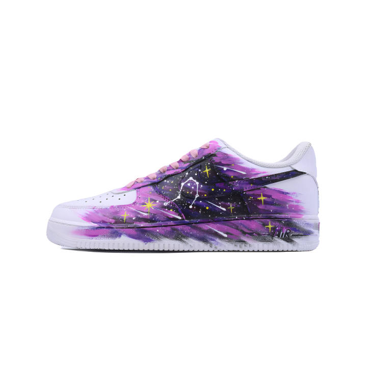 Nike Nike Air Force 1 Xingqidian, Twelve Constellations, Libra Slip Resistant Abrasion Resistant Low top Skateboard Shoes