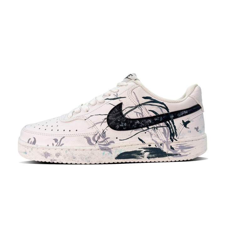 Nike Nike Court Vision 1 Elegant Blue Delightful Shoes Slip Resistant Abrasion Resistant Slip Resistant Abrasion Resistant
