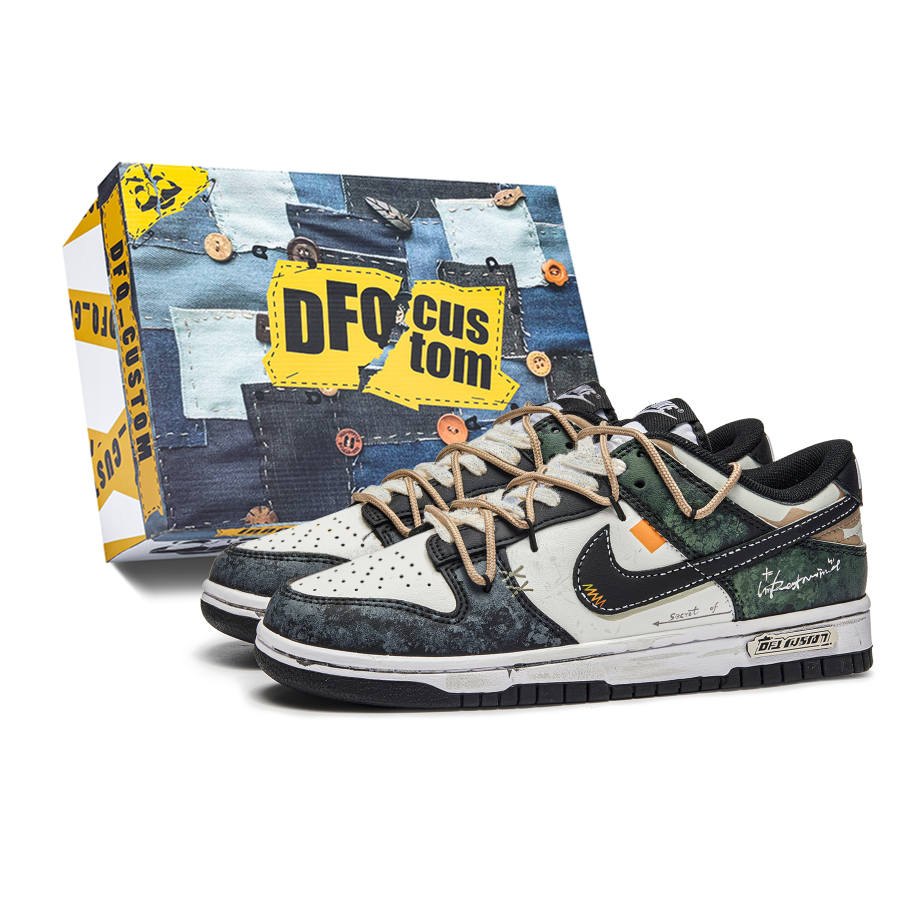 Nike Nike Dunk Timeless Forest Box Leather Abrasion Resistant Low top Skateboard Shoes Men's Green
