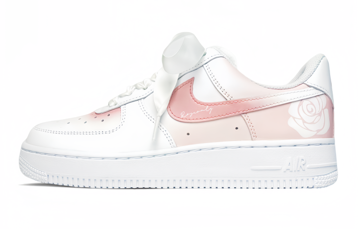 Nike Nike Air Force 1 Low top Skateboard Shoes Women's Pink White