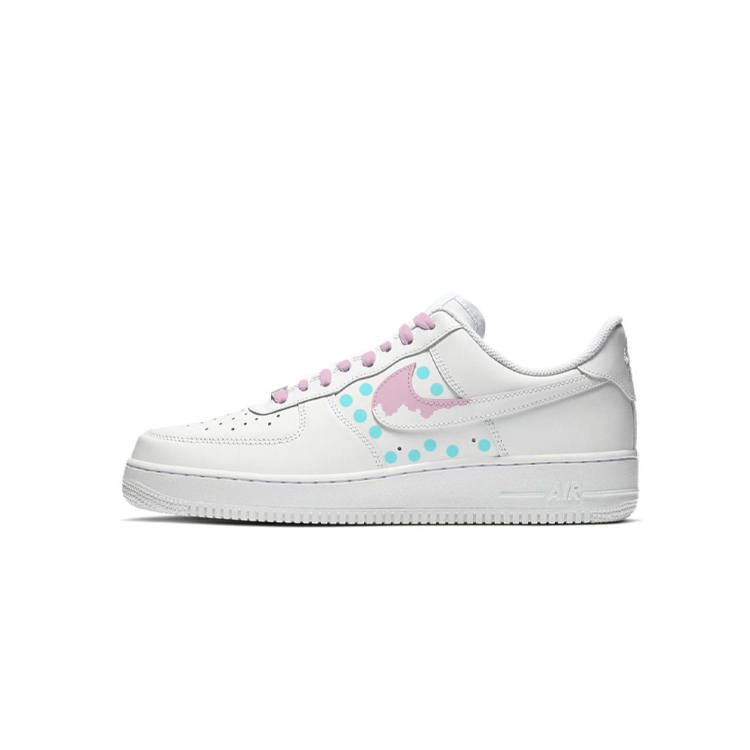 Nike Nike Air Force 1 Rainfall Slip Resistant Slip Resistant Low top Skateboard Shoes Women's White Blue Pink