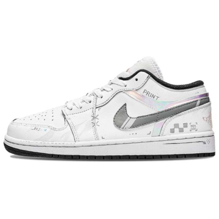 Nike Nike Dunk Free Panda, Printed Collection Abrasion Resistant Low top Skateboard Shoes Unisex White Gray