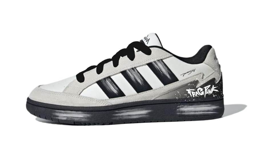 Adidas Adidas WCARD ADV Snow Trace, Quality Control Leather Low top Skateboard Shoes Unisex White Gray Black