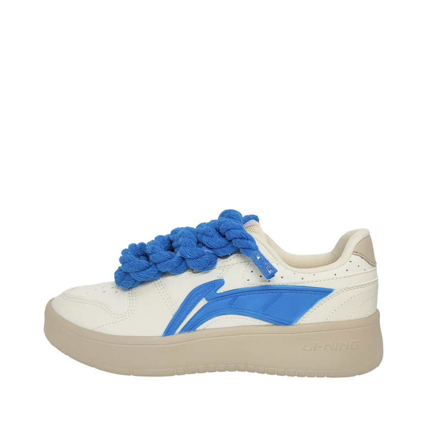 Li-Ning Li Ning Sycee Slip Resistant Cushioning Lightweight Low top Skateboard Shoes Women's Blue Beige