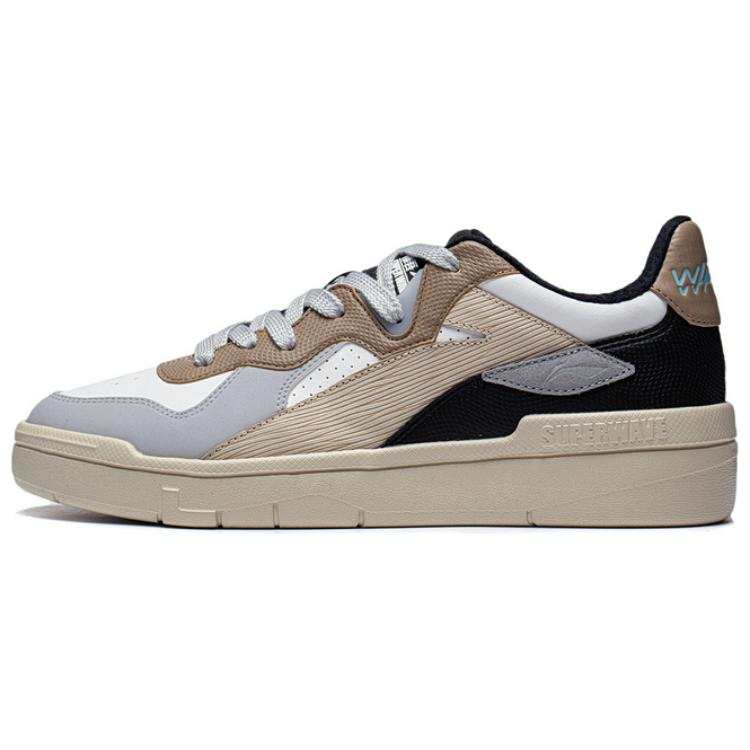 Li-Ning LiNing Wave LITE Anti Slip Wear Resistant Low Top Skateboard Shoes Men's Gray Brown