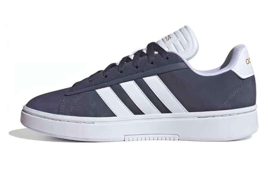 Adidas Adidas GRAND COURT ALPHA Slip Resistant Abrasion Resistant Low top Skateboard Shoes Men's Black White
